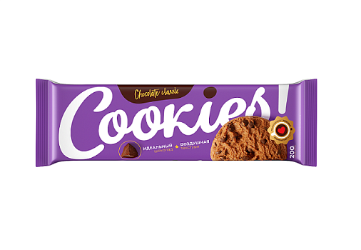 Печенье Полет сдобное Кукис шоколадный 200г от магазина Окраина