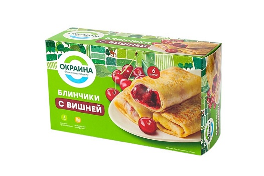 Блинчики с вишней замороженные 450г от магазина Окраина