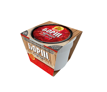 Государь суп Борщ с курицей 250г зам от магазина Окраина