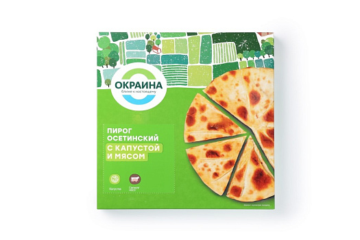 Пирог осетинский с капустой и мясом 500г замороженный от магазина Окраина