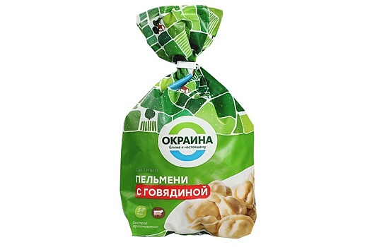 Пельмени с говядиной 800г от магазина Окраина