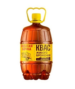Квас Желтая бочка 1,5л от магазина Окраина