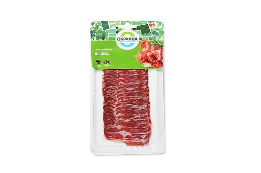 Шейка свиная сырокопченая 80г (нарезка) от магазина Окраина