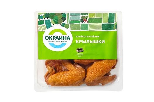 Крылышки варено-копченые ~650г от магазина Окраина