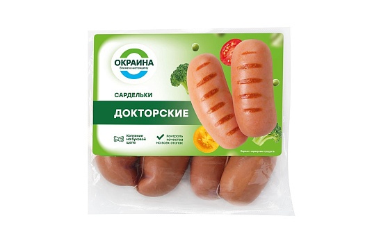 Сардельки Докторские в натуральной оболочке ~650г от магазина Окраина