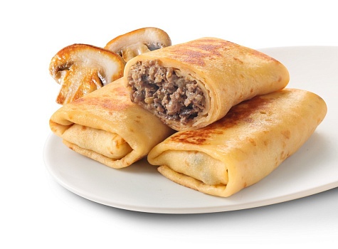 Блинчики по-строгановски 225г от магазина Окраина