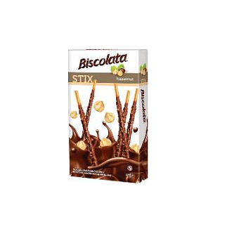 Палочки Biscolata бисквитные молочный шоколад/лесной орех 32г от магазина Окраина