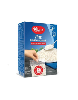 Рис Увелка длиннозерный шлифованный 400 г (5 х 80г) от магазина Окраина
