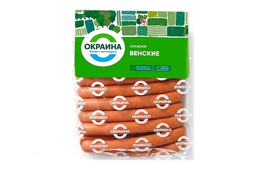 Сосиски Венские в съедобной оболочке ~1кг от магазина Окраина