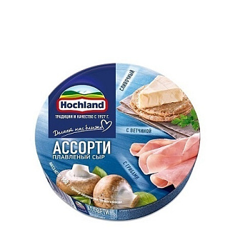 Сыр Хохланд плавленый Ассорти синее круг 140г от магазина Окраина