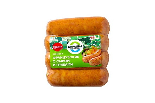 Колбаски Французские с сыром и грибами 300г от магазина Окраина