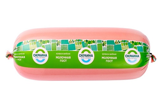 Молочная ГОСТ колбаса вареная в оболочке полиамид ~1,3кг от магазина Окраина