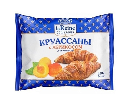 La Reine круассаны замороженные с абрикосом 420гр от магазина Окраина