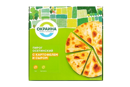 Пирог осетинский с картофелем и сыром 500г замороженный от магазина Окраина