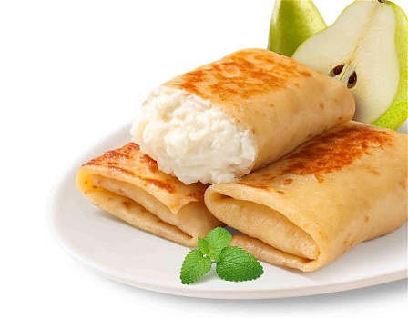 Блинчики с маскарпоне и грушей ~1кг от магазина Окраина