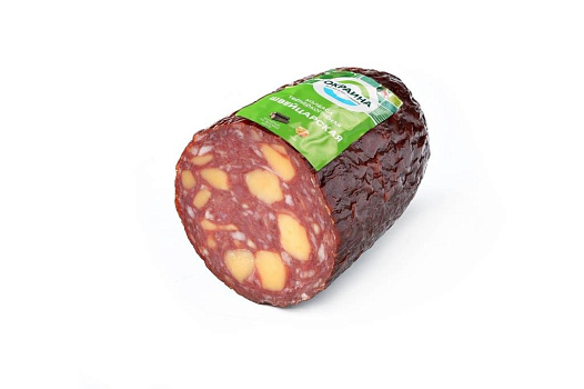 Швейцарская колбаса твердокопченая ~780г от магазина Окраина