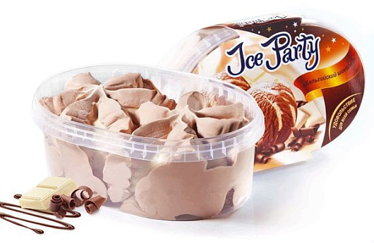 IceParty мороженое бельгийский шоколад со вкусом белого шоколада ванна 450г от магазина Окраина