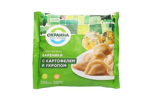 Вареники с картофелем и укропом 500г от магазина Окраина