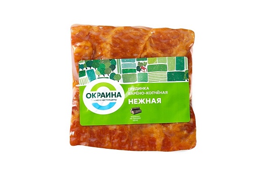 Грудинка Нежная варёно-копченая ~450г от магазина Окраина