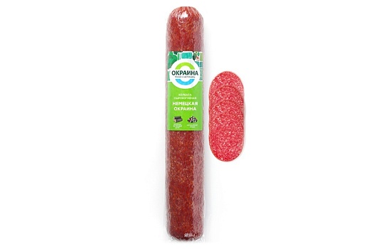 Салями Немецкая Окраина колбаса сырокопчёная полусухая ~560г от магазина Окраина