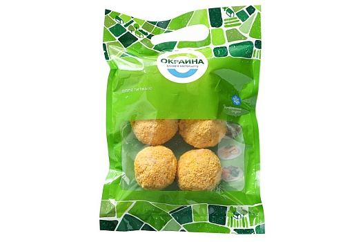 Биточки Куриные c сыром замороженные 450г от магазина Окраина