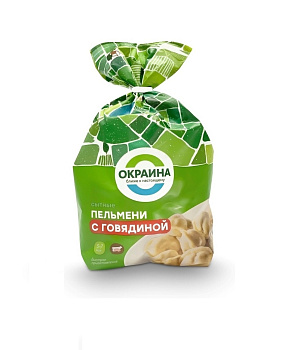 Пельмени с говядиной 800г от магазина Окраина