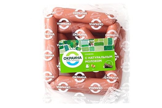 Сосиски с натуральным молоком ~1,3кг от магазина Окраина