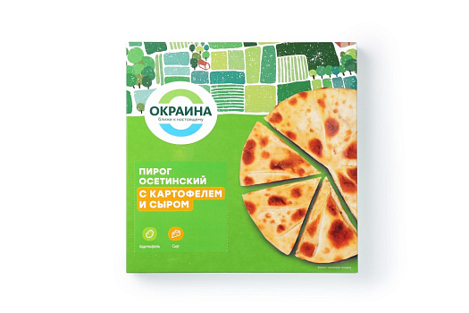 Пирог осетинский с картофелем и сыром 500г замороженный от магазина Окраина