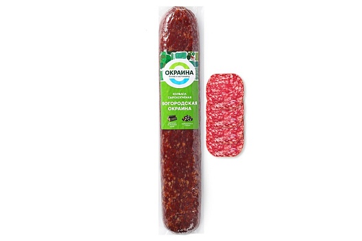 Богородская Окраина колбаса сырокопчёная полусухая ~580г от магазина Окраина