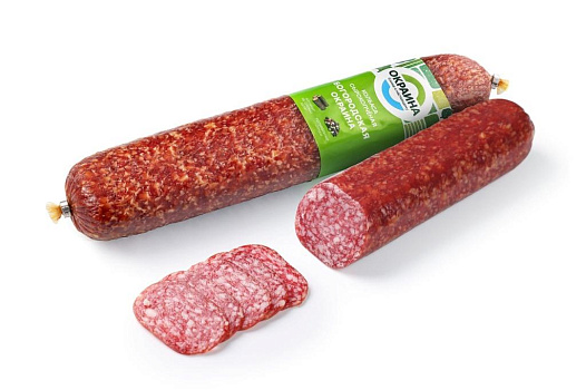 Богородская Окраина колбаса сырокопчёная полусухая ~580г от магазина Окраина