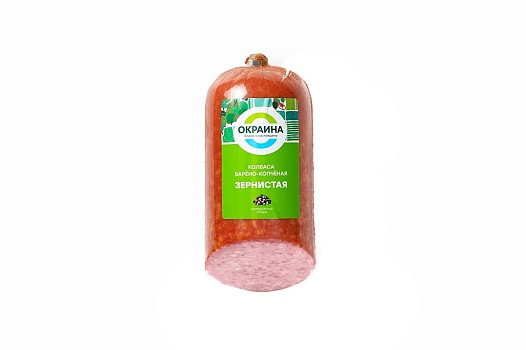 Зернистая колбаса варено-копченая 380г от магазина Окраина