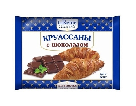 La Reine круассаны замороженные с шоколадом 420гр от магазина Окраина