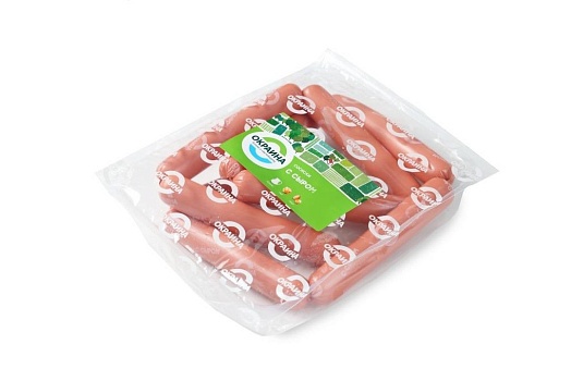 Сосиски с сыром в оболочке полиамид ~1,3кг от магазина Окраина