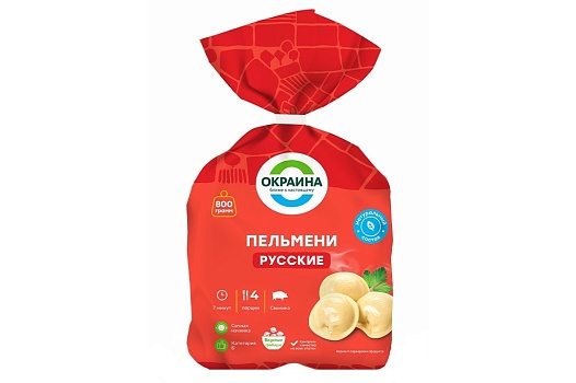 Пельмени Русские 800г от магазина Окраина