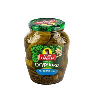 Огурчики Дядя Ваня маринованные По-Берлински 680г от магазина Окраина