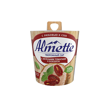 Сыр Almette творожный с вялеными томатами и базиликом 150г от магазина Окраина