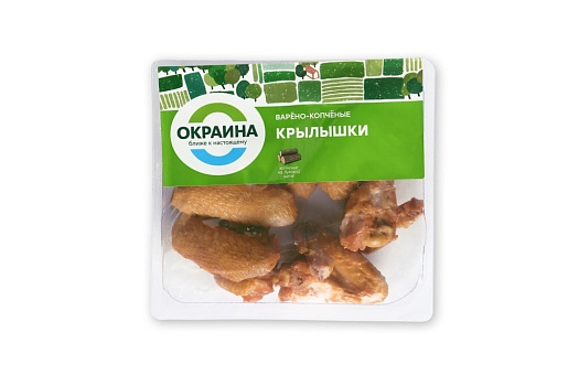Крылышки варено-копченые ~650г от магазина Окраина