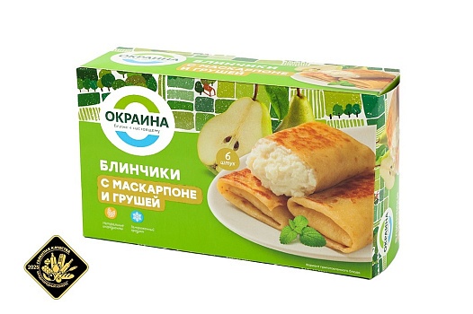 Блинчики с маскарпоне и грушей 450г от магазина Окраина