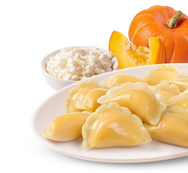 Вареники с творогом и тыквой 500г от магазина Окраина