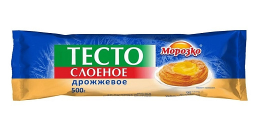 Тесто слоеное дрожжевое Морозко 500г от магазина Окраина